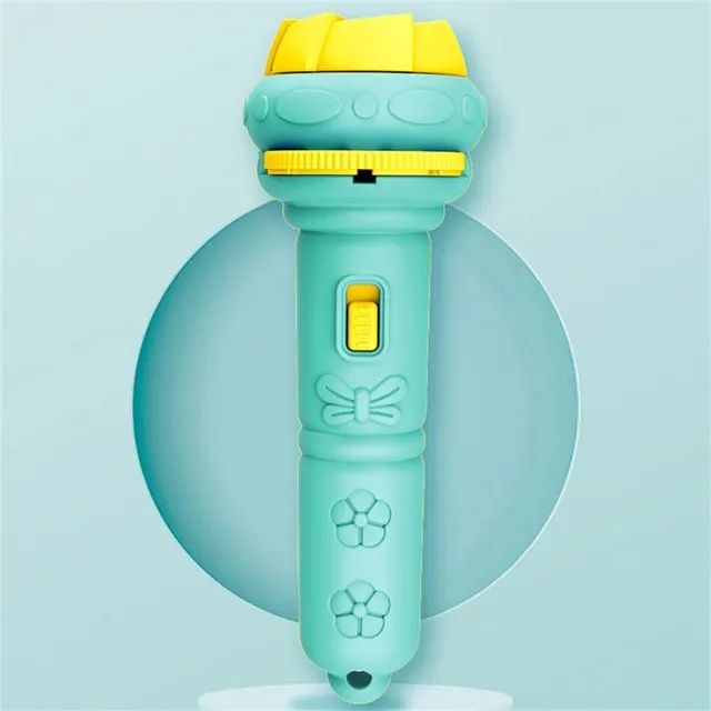 Cartoon Projection Flashlight 56 Patterns Creative Children Flashlight Toy Projector Baby Toys Bedtime Story Book Toy