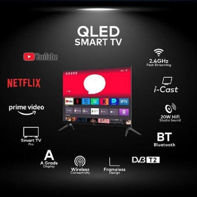 [ SPECIAL OFFER!!! ] VITRON 43 inch Smart TV QLED HTC4300QFS,BLUETOOTH-ENABLED,FRAMELESS ,FRAMELESS Smart Android 14.0 TV ,DECODER-INBUILT,Netflix,Youtube,Playstore +8 FREE EXTRA GIFTS