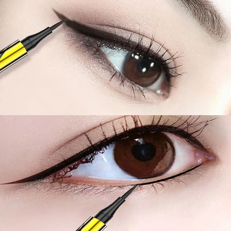Eyeliner Pen Waterproof Long Lasting Eye Liner Pencil Quick Drying Not Bloom Natural Eyeliner Liquid Pen Cosmetic Tools Professional Makeup