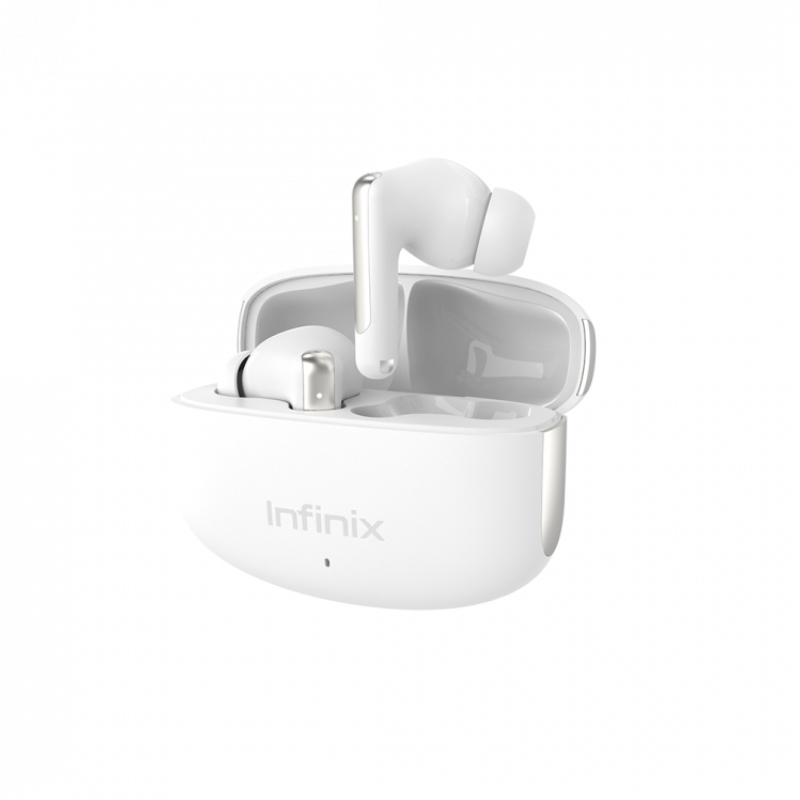 [NEW ARRIVAL] Infinix Buds Nc XE28 : Bluetooth Earbuds, Clear Calls & Sound with 4 Mics, ENC Noise Cancellation, Long Battery life 35 hours, Wireless, IPX4 Water resistant, 1 Year Warranty