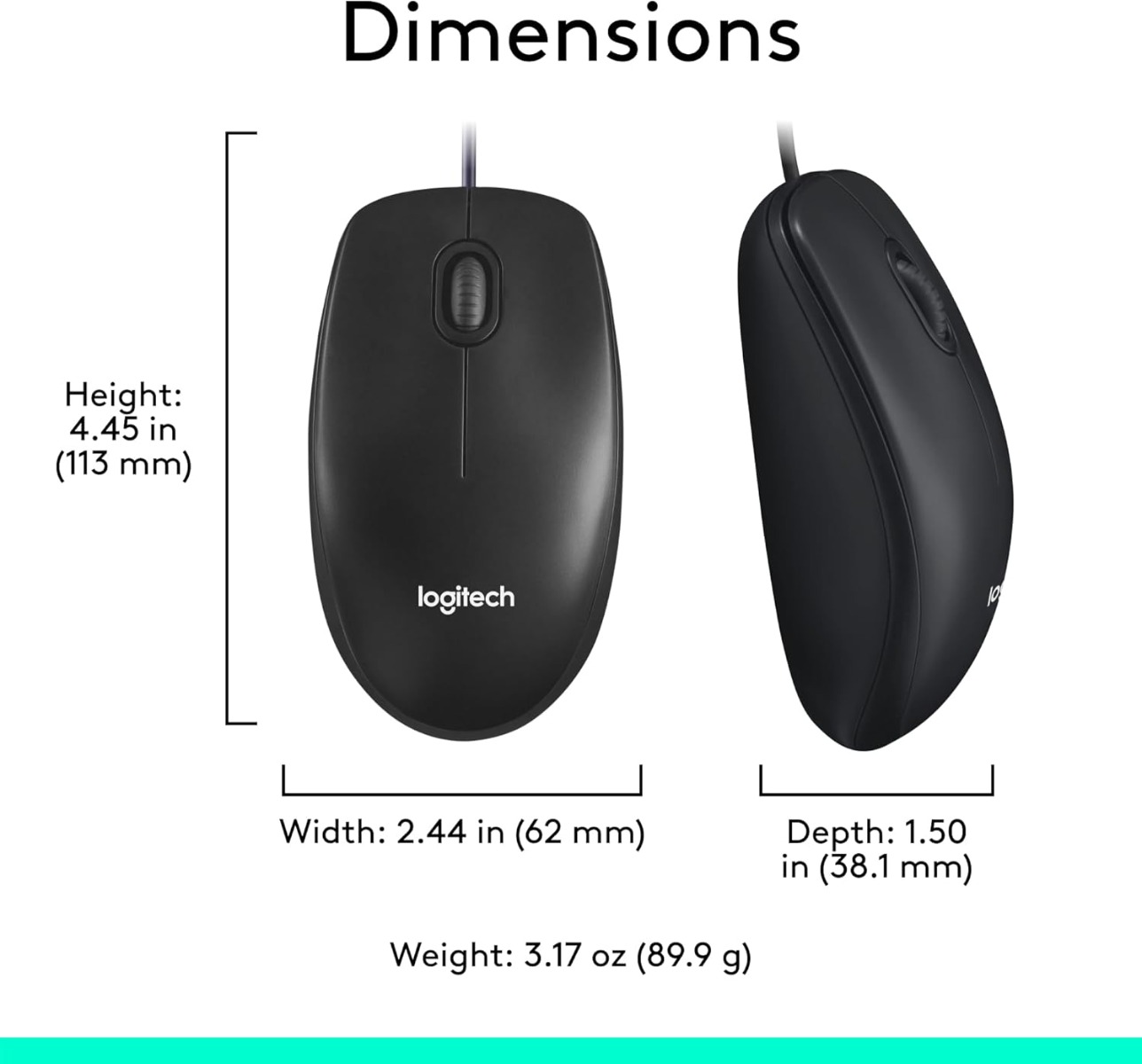 Logitech M100 Corded Mouse