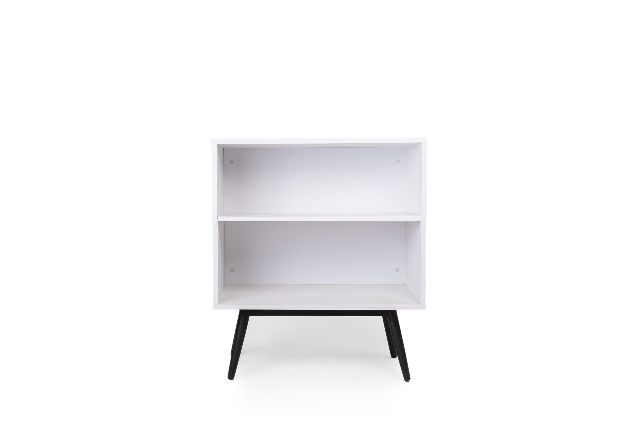White 2 Shelf Bookshelf – Also Available in Black