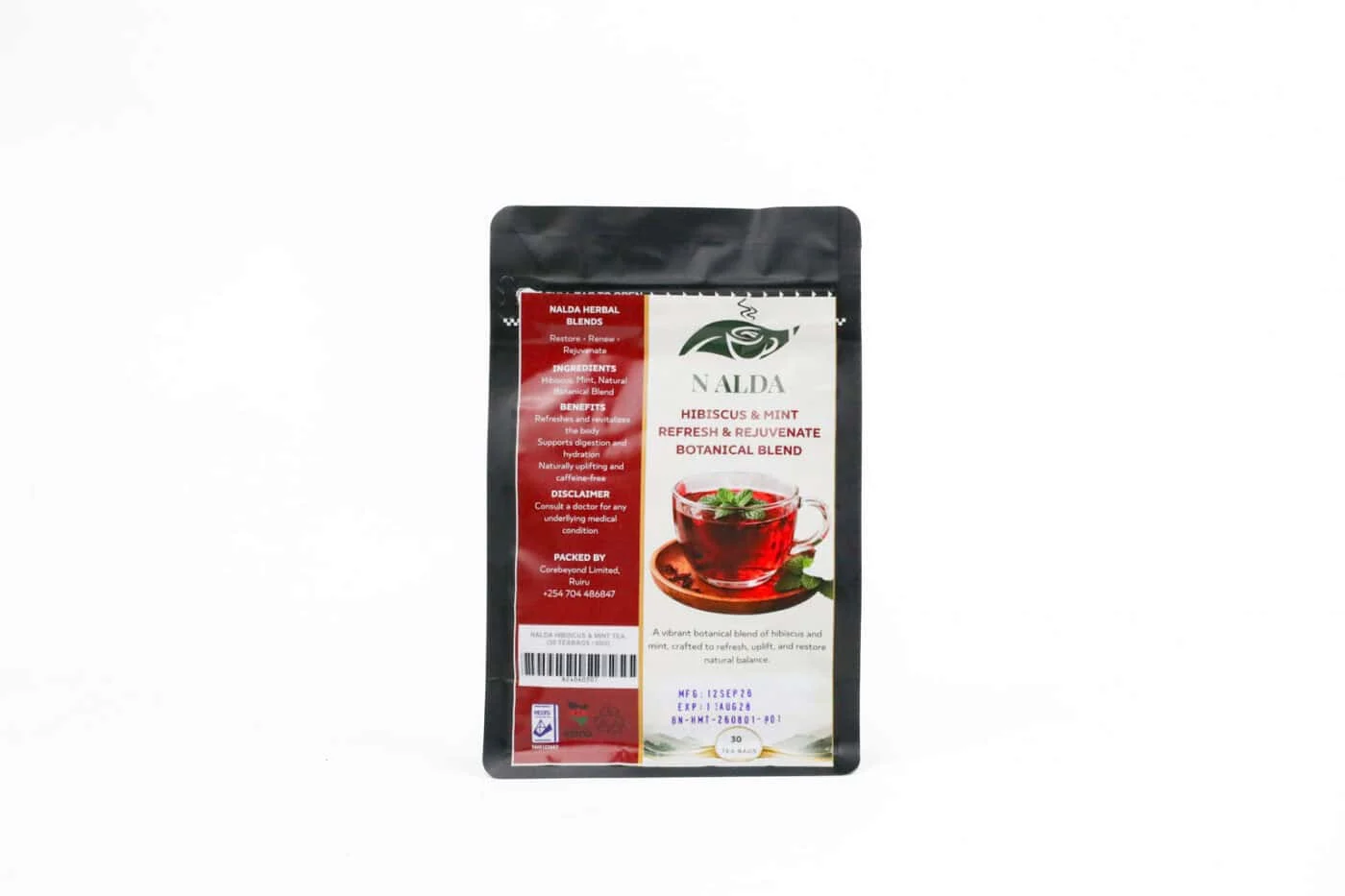 NALDA Hibiscus & Mint Specialty Blend – 30 Tea Bags