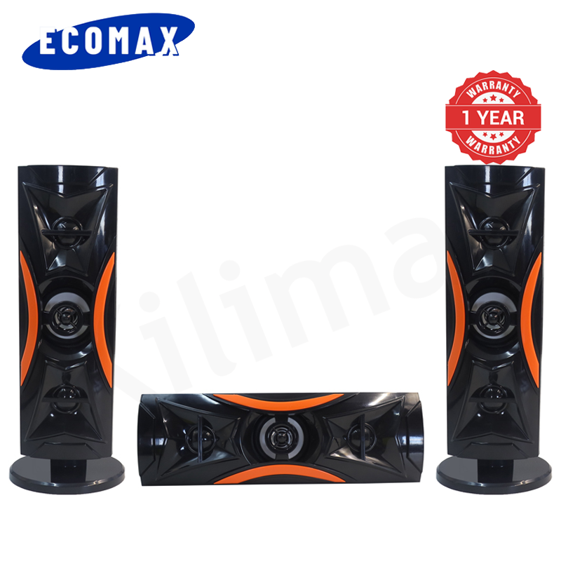 ECOMAX 3.1CH Bluetooth LM-1108 Woofer Home Theater System Speaker Systems Subwoofer USB/SD/FM Home Audio System with Remote Control 20000W