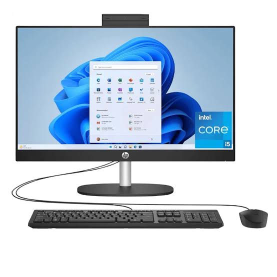 HP All-in-One 24-cr0323nh PC Intel Core i5 1334U 8GB DDR4 3200 512GB SSD FreeDOS 23.8 Inch FHD Touch Screen - Dukatech