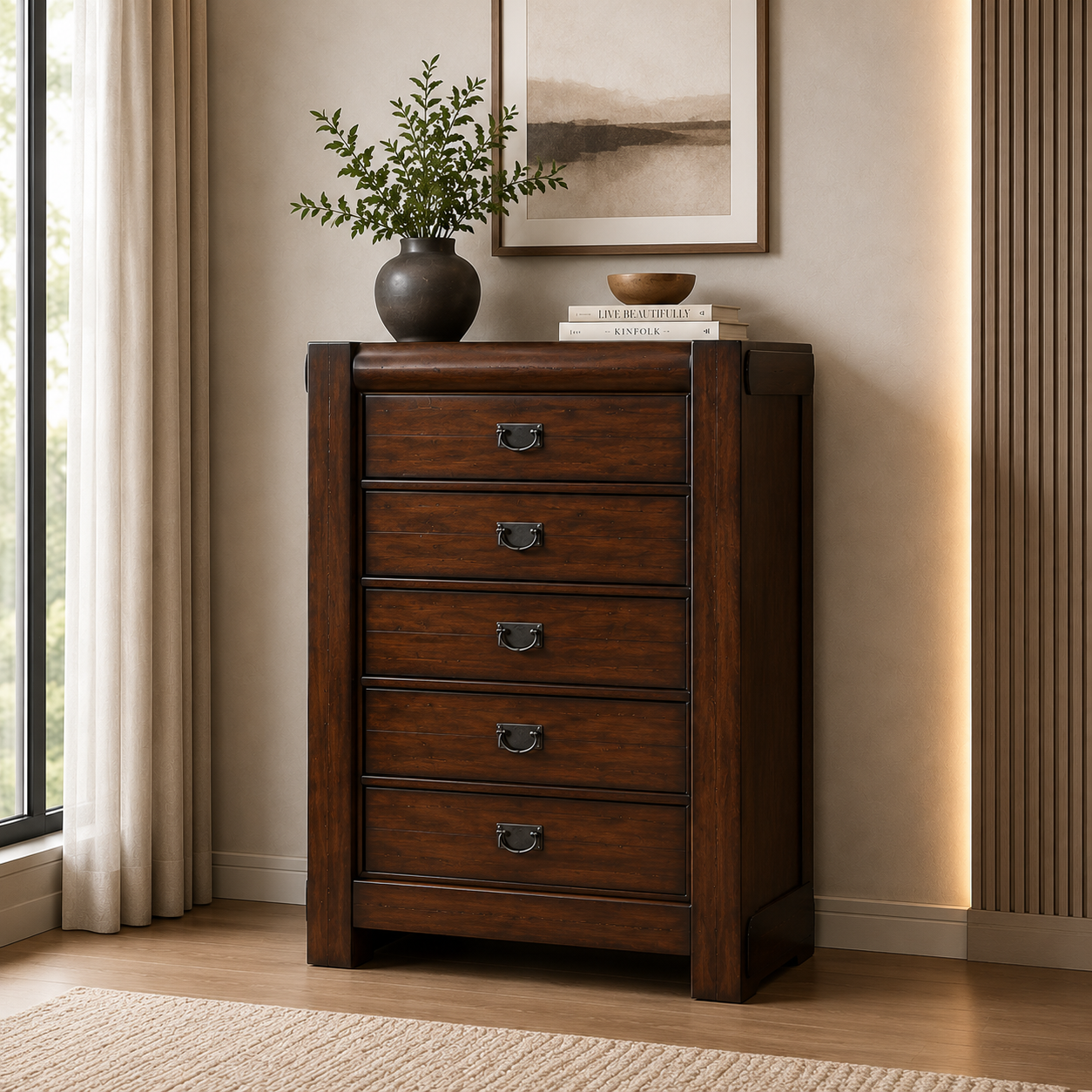 Rosita Chest of Drawers – Walnut