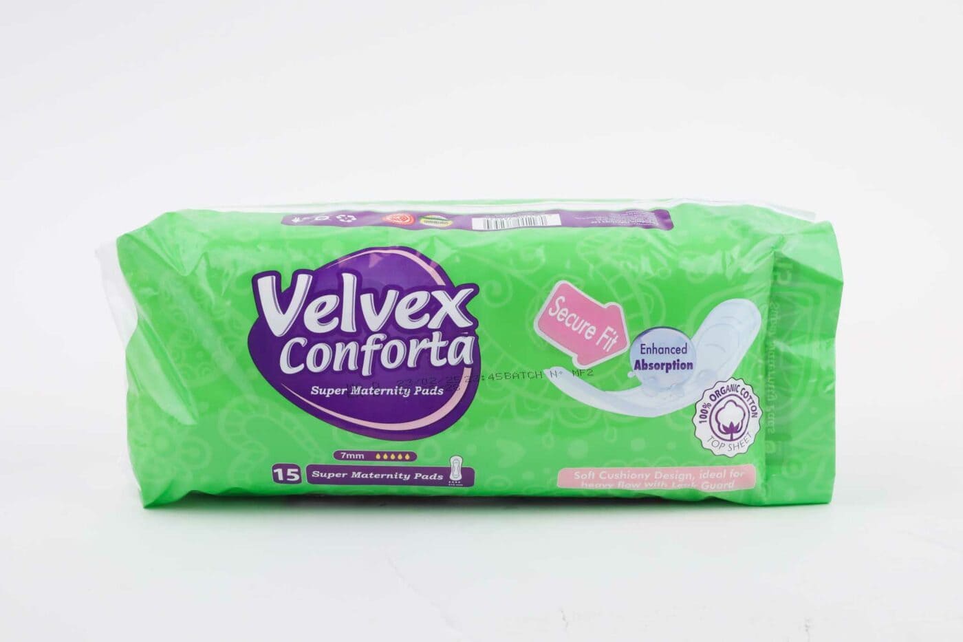 Velvex Conforta Maternity Pads – 15 Pieces