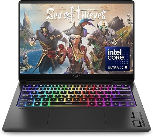 HP OMEN Transcend 14 Gaming Laptop | Intel Core Ultra 9 185H | 32GB RAM | 1TB SSD | NVIDIA GeForce RTX 4060 8GB | 14″ 2.8K OLED Display | RGB Backlit Keyboard - Techsavvy Solutions