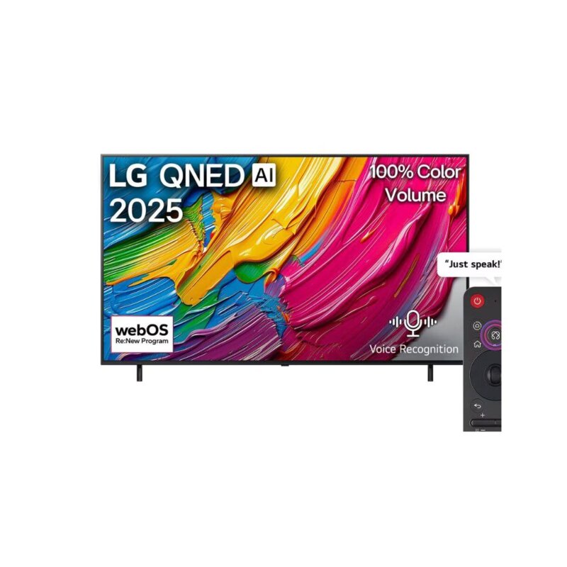 LG 65QNED80A 65 Inch 4K QNED Smart TV with webOS 25