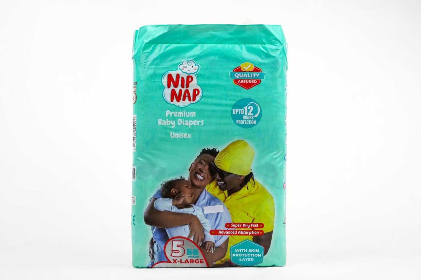 NipNap Baby Diapers – Jumbo | 12 – 22Kg | Junior | 56 Pieces