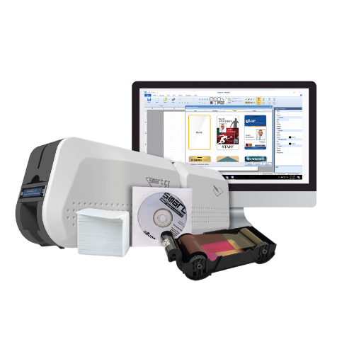 SMART-51L Dual-Sided Thermal ID Card Printer & Laminator