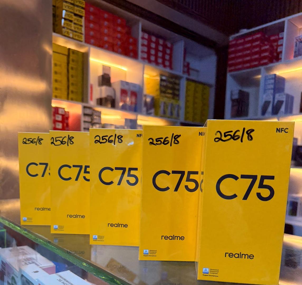 Realme C75 (8+256) 8GB RAM ,256GB  45W fast charging,50MP AI Main camera ,6000mAh