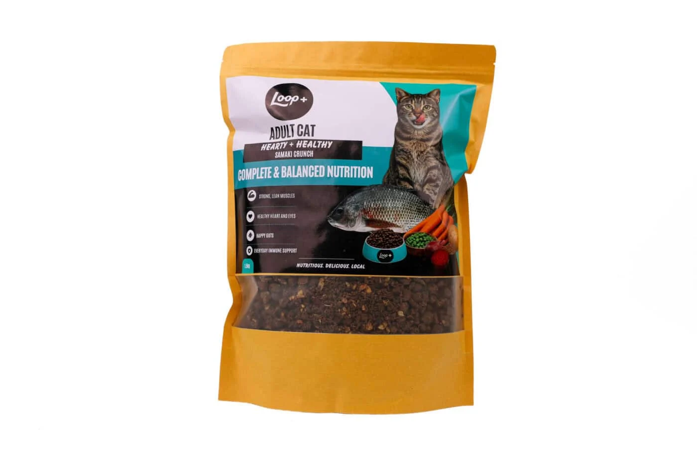 Loop Plus Adult Cat Food – Samaki Crunch – 1.5kg