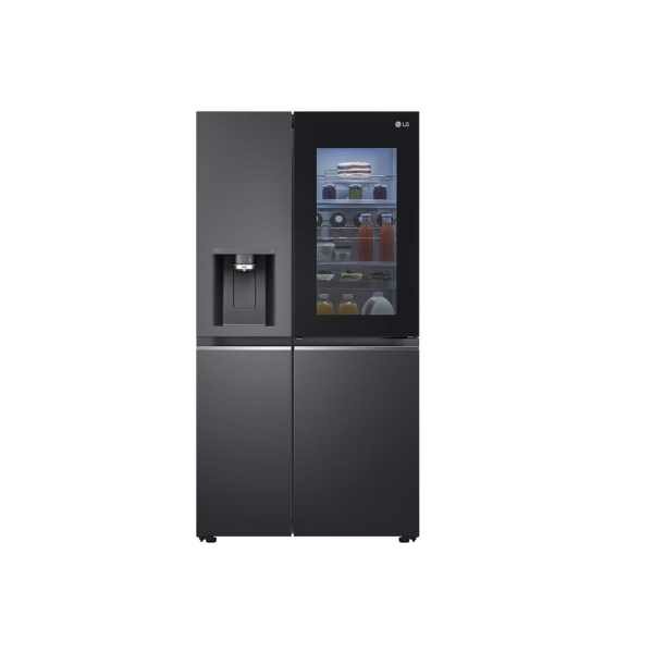 LG GC-X257CQES 635L InstaView Fridge, UVnano, Matte Black, Inverter Linear Compr