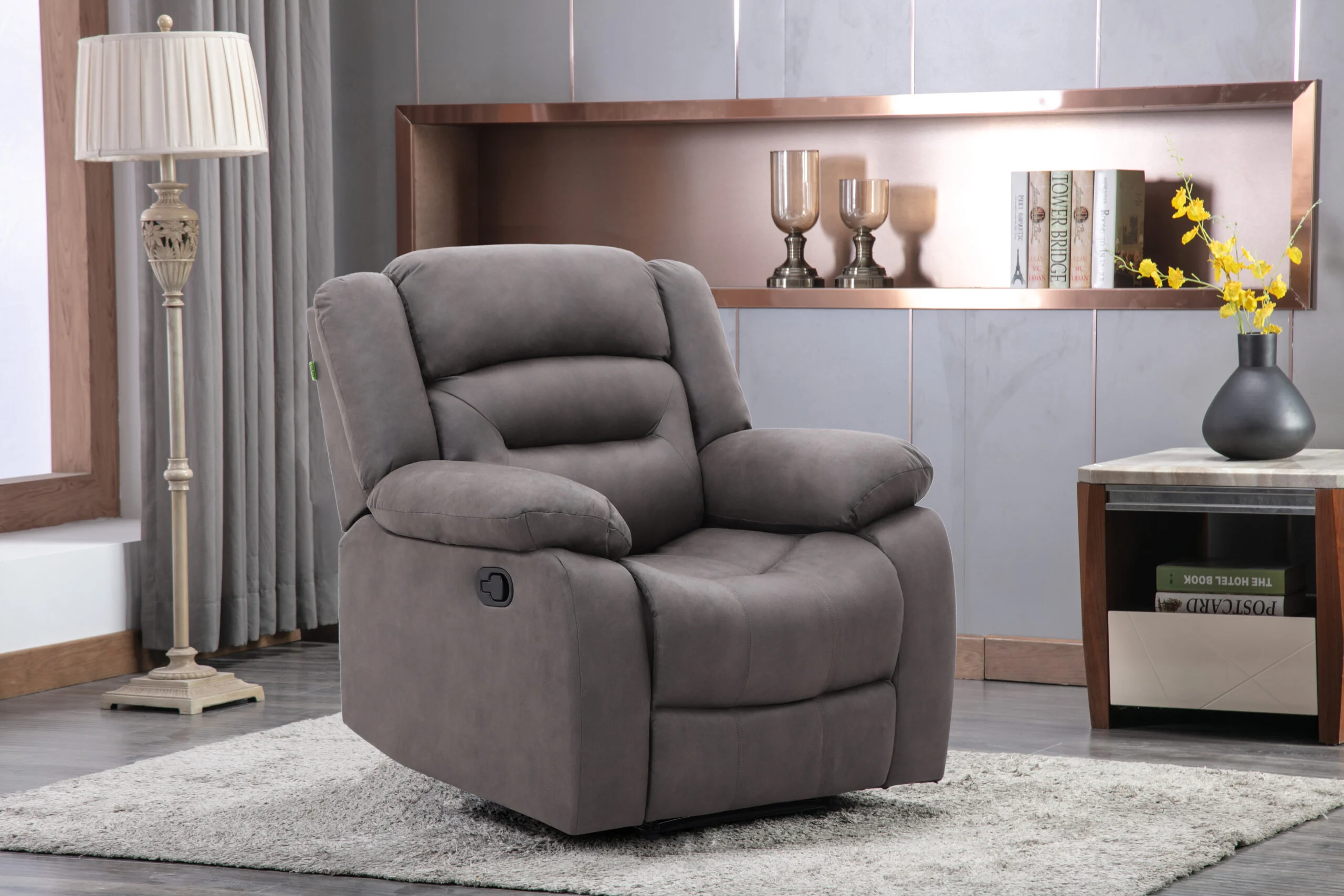 New Follow 5-Seater Recliner – Grey