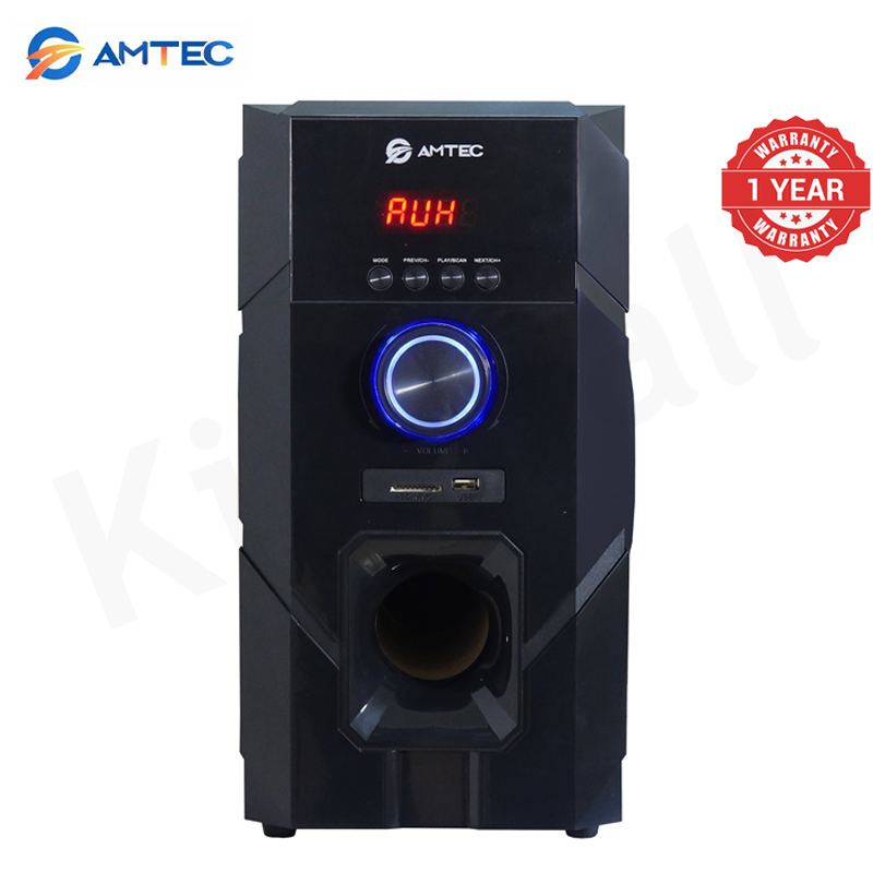 Amtec AM-731 3.1CH Sub Woofer Bluetooth Home Theater Speaker System 60W RMS 20000W PMPO AC/DC Dual Power,Bluetooth FM USB SD AUX
