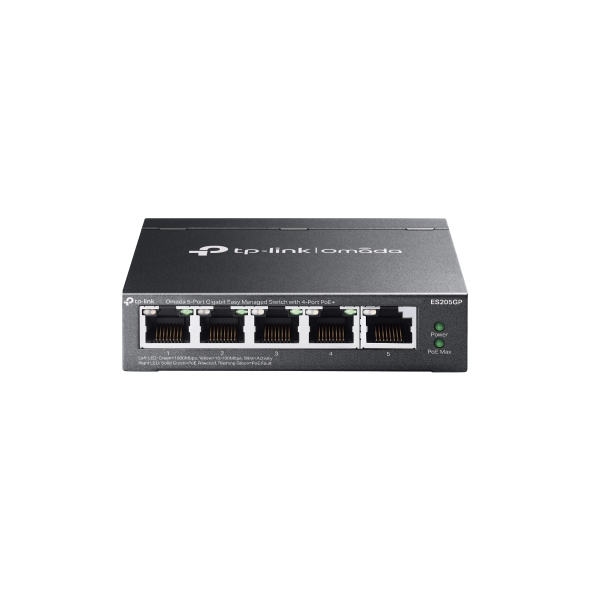 TP-Link ES205GP Omada 5-Port Gigabit Easy Managed Switch with 4-Port PoE+ - Techsavvy Solutions