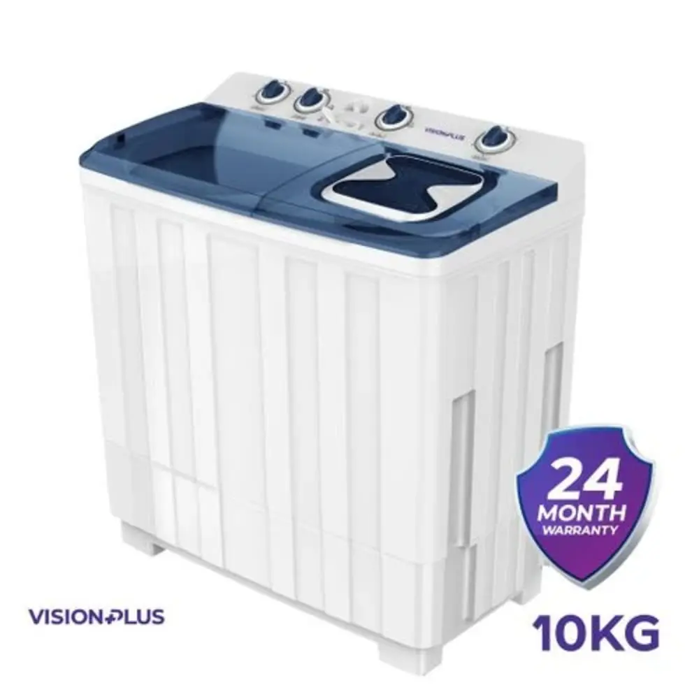 Vision Plus 10KG Twin Tub Top Load Washing Machine