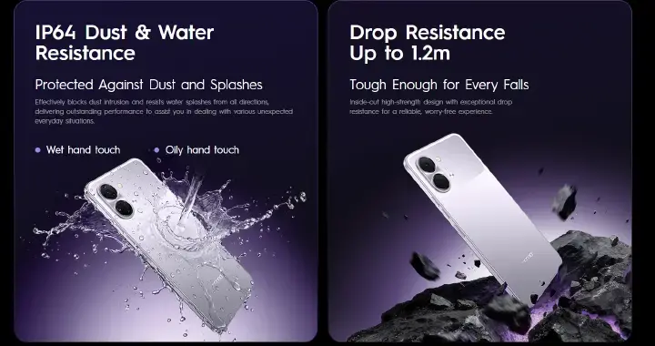 TECNO POP 20 128GB + 8(4+4)GB  64GB+4GB 4G Network 6.75" 120Hz Hole Screen Dual Speakers IP64 Waterproof 13MP 5000mAh 15W Type-C Android 15 Dual SIM Phone Side Fingerprint Unlock phones