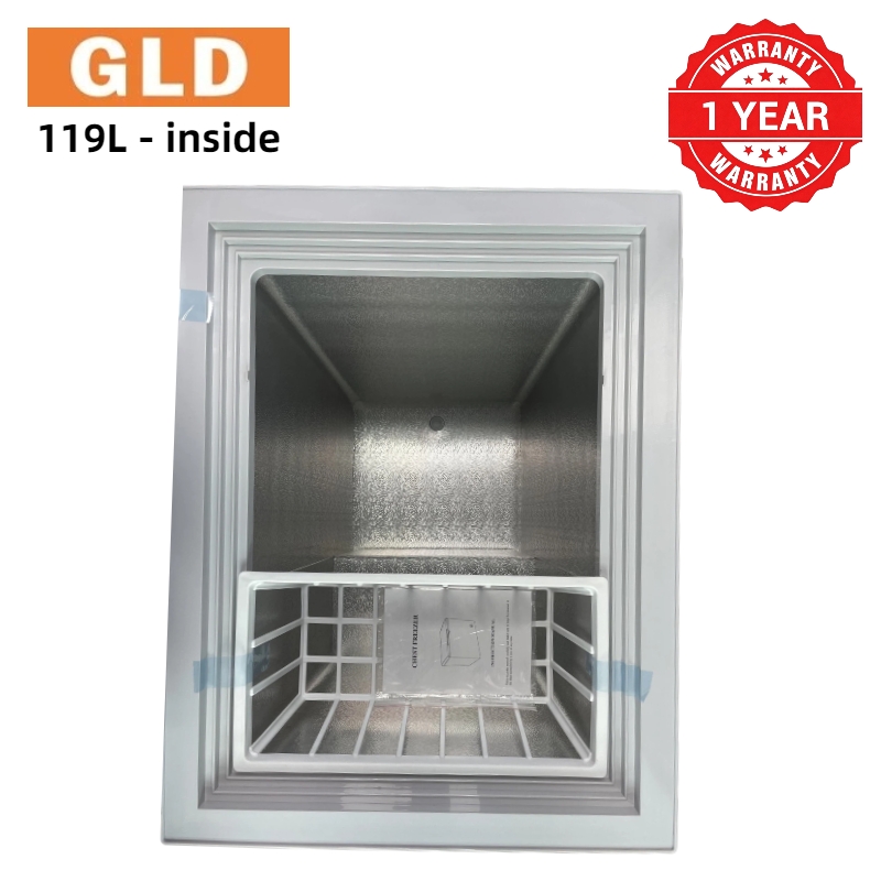 GLD 119L Smart Chest Freezer | Built-In Voltage Stabilizer & Power Delay Protection | Touch Temperature Control | No Extra Fridge Guard Needed | Fast Cooling