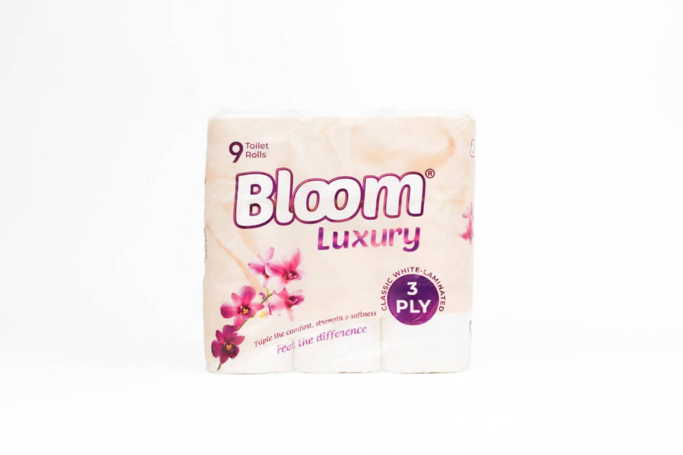 Bloom Luxury 3 Ply Tissue Paper White – 9 Pack