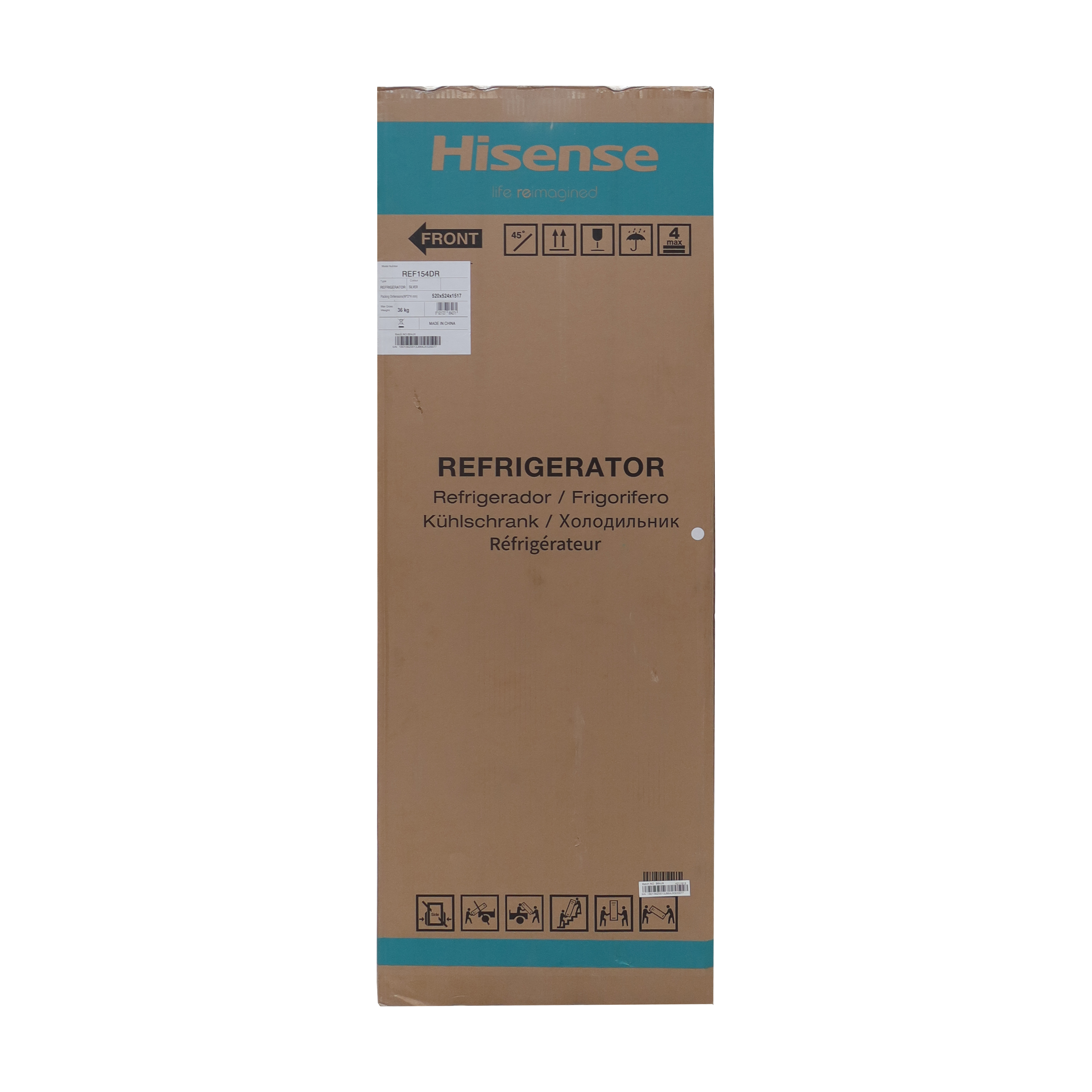 Hisense 154L  fridge double door fridges and Freezers  Refrigerator with LED Light Fridge  REF154DR