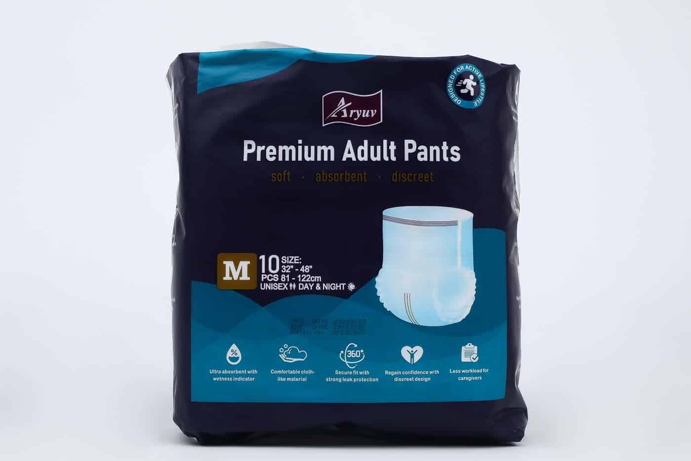 Aryuv Premium Adult Diapers – 10 Pieces