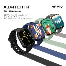 Infinix XWatch H4 Smartwatch Bluetooth Calling AMOLED Display IP68 Waterproof Fitness Tracker Heart Rate SpO2 Sleep Monitor Long Battery Life Smart Watch for Android & iPhone