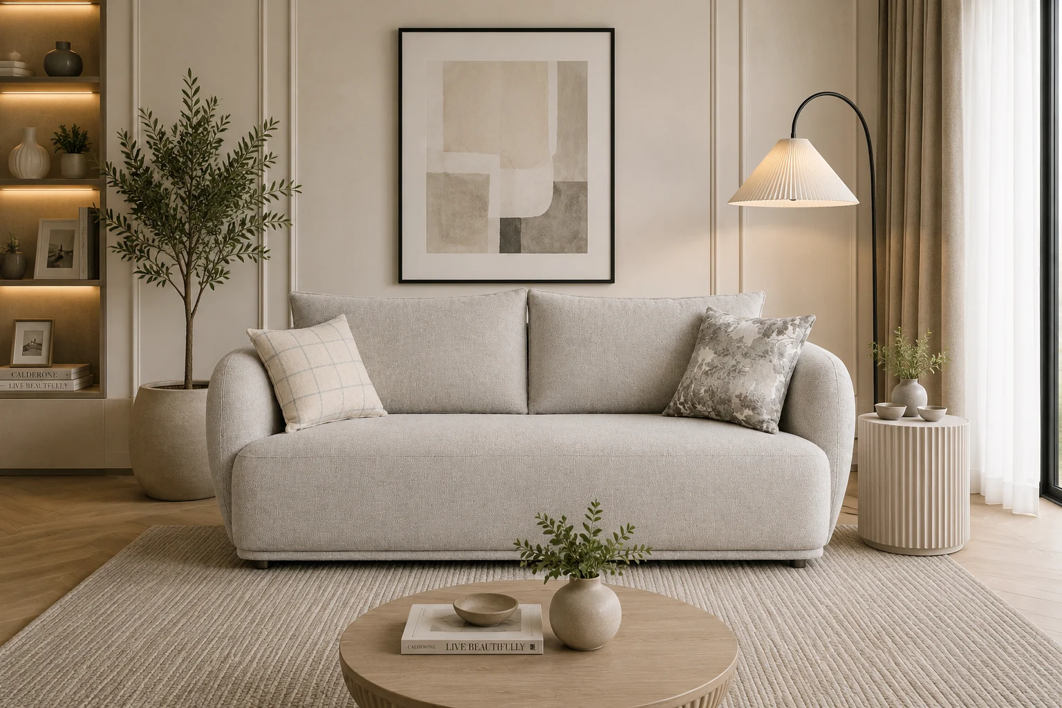 Alto 2 Seater RAF Stationary Sofa – Grey