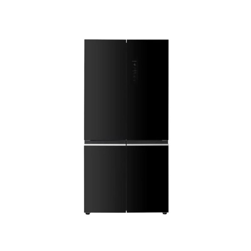 MIKA 503L No Frost 4 Door Fridge Black Glass MRNF4DT503GBV