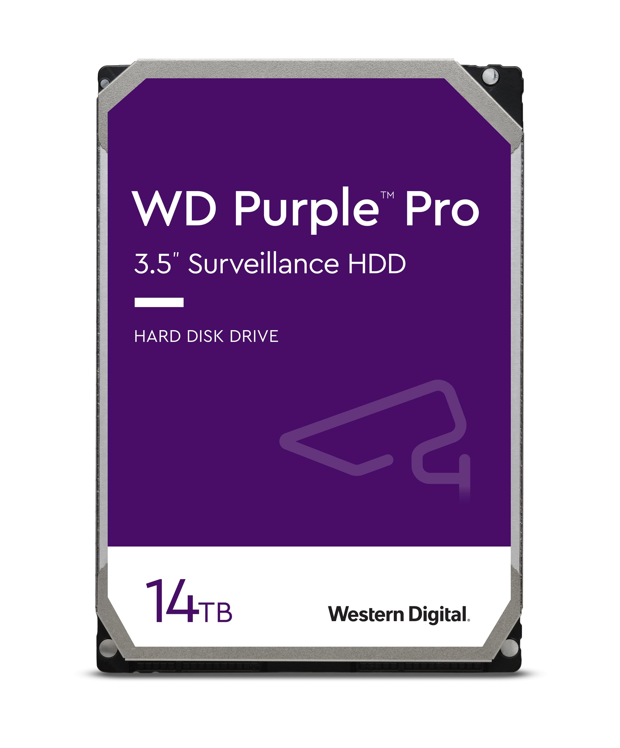 WD Purple Pro Surveillance Hard Drive 14TB, 512MB - WD141PURP