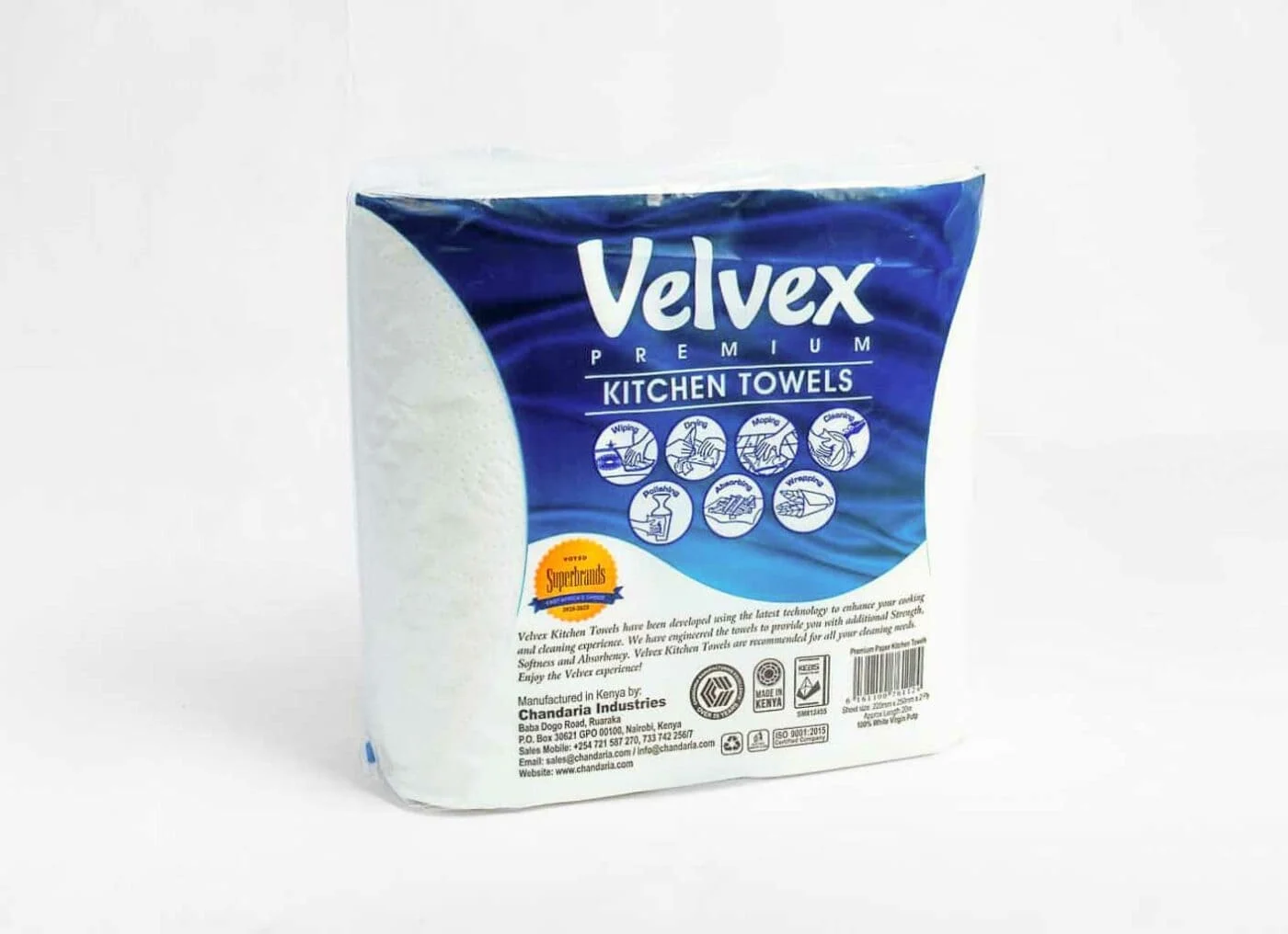 Velvex Kitchen Towels Twin Pack