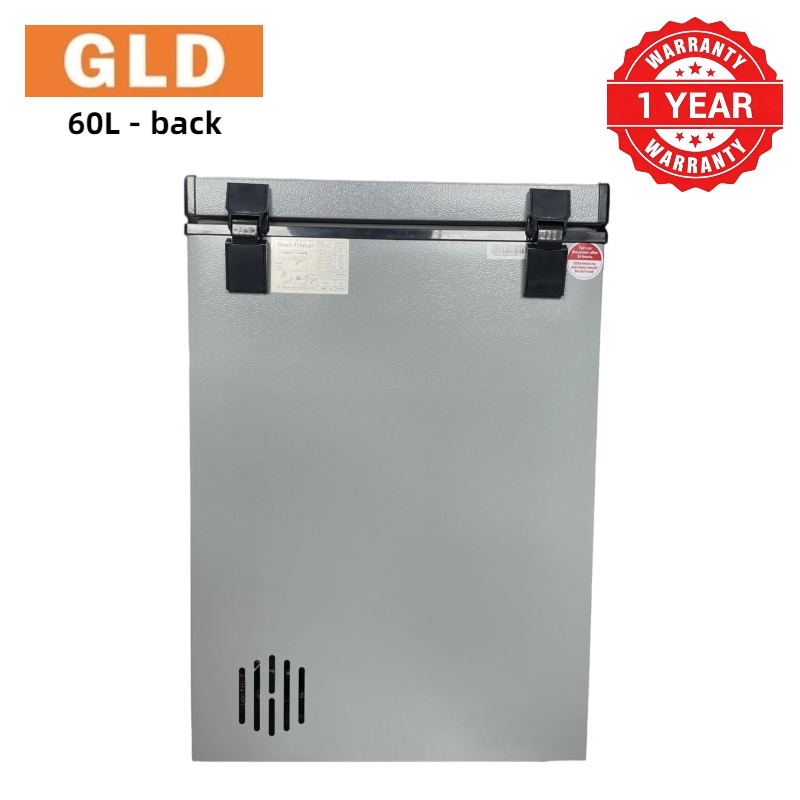 GLD 60L Chest Freezer Fast Cooling Energy Saving Food-grade Aluminum Liner Compact Space-saving Less Frost  Fresh Keeping for Home and Small Business Refrigerator
