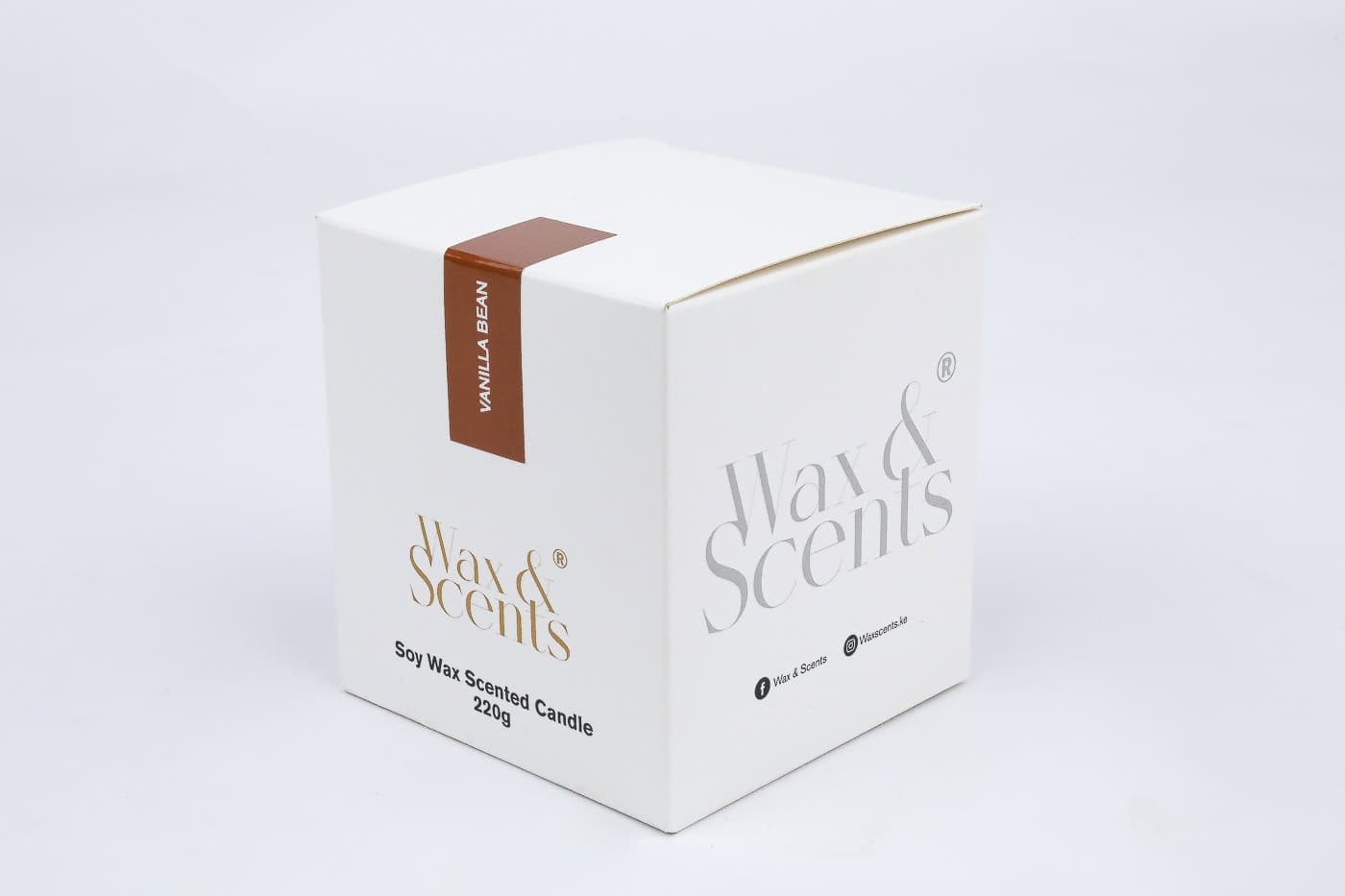 Wax & Scents Vanilla Bean Candle – 220g