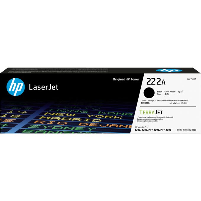HP 222A Black Original LaserJet Toner Cartridge – W2220A - Dukatech