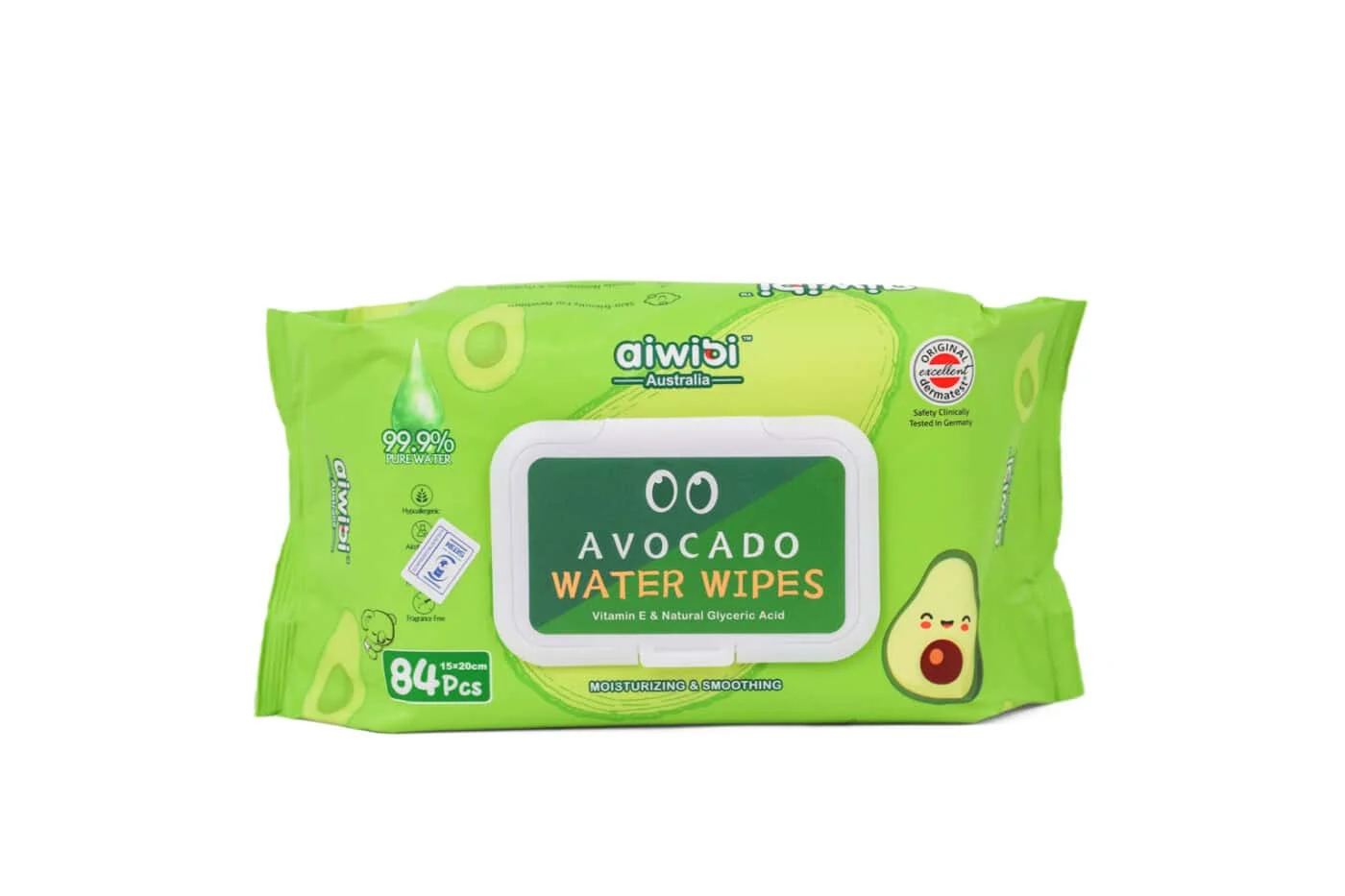 Aiwibi Avocado Water Wipes – 84 Pieces
