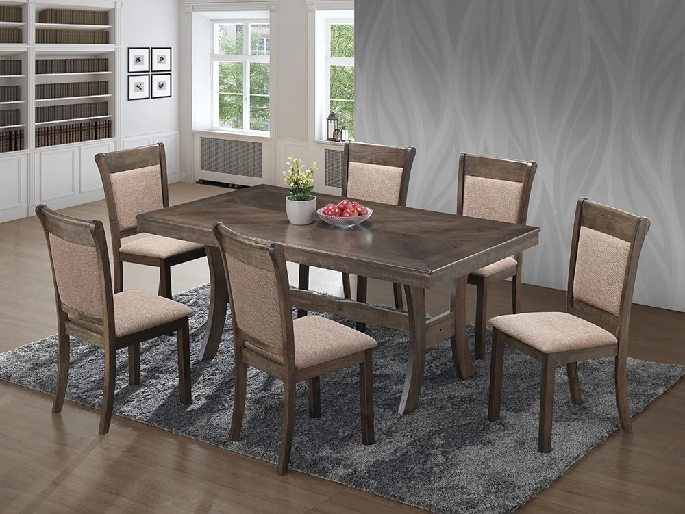 Hallanden 6 Seater Dining Set With Bench