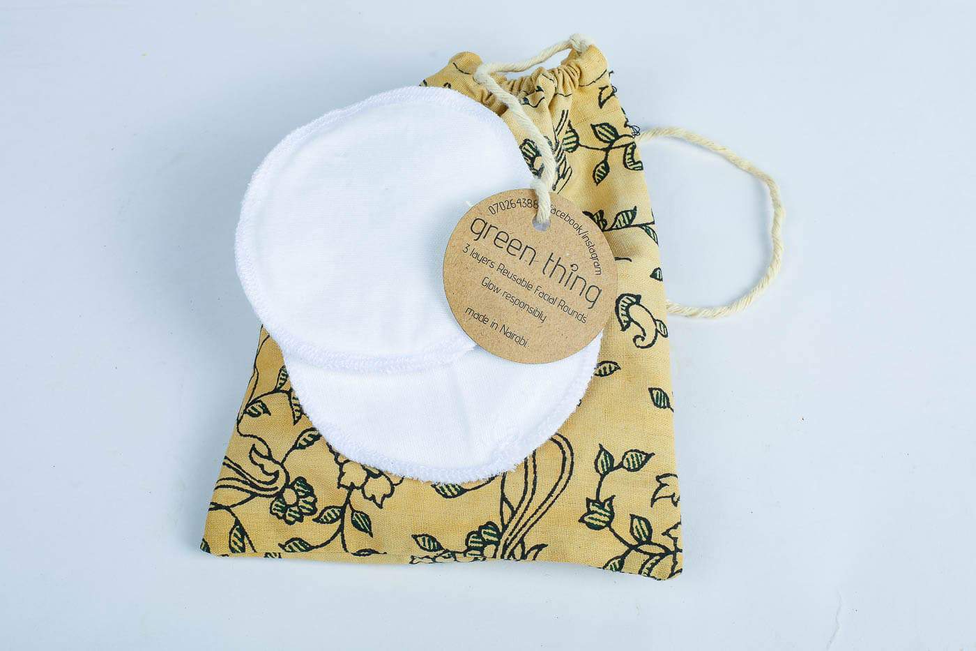 The Green Thing Facial Wipes – Pack Of 10 With Bag