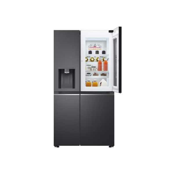 LG GC-X257CQES 635L InstaView Fridge, UVnano, Matte Black, Inverter Linear Compr