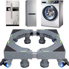 Multifunctional Adjustable Movable Base Dolly for Washing Machine & Refrigerator - Model 58006 Heavy-Duty Stand Cart with Universal Wheels for Fridge, Dryer & Home Appliances