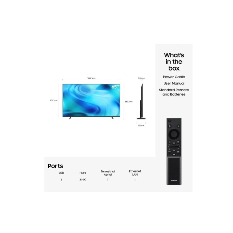 Samsung 65-Inch Crystal UHD 4K Smart TV 65U8000H