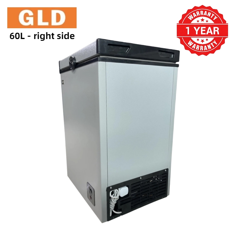 GLD 60L Chest Freezer Fast Cooling Energy Saving Food-grade Aluminum Liner Compact Space-saving Less Frost  Fresh Keeping for Home and Small Business Refrigerator