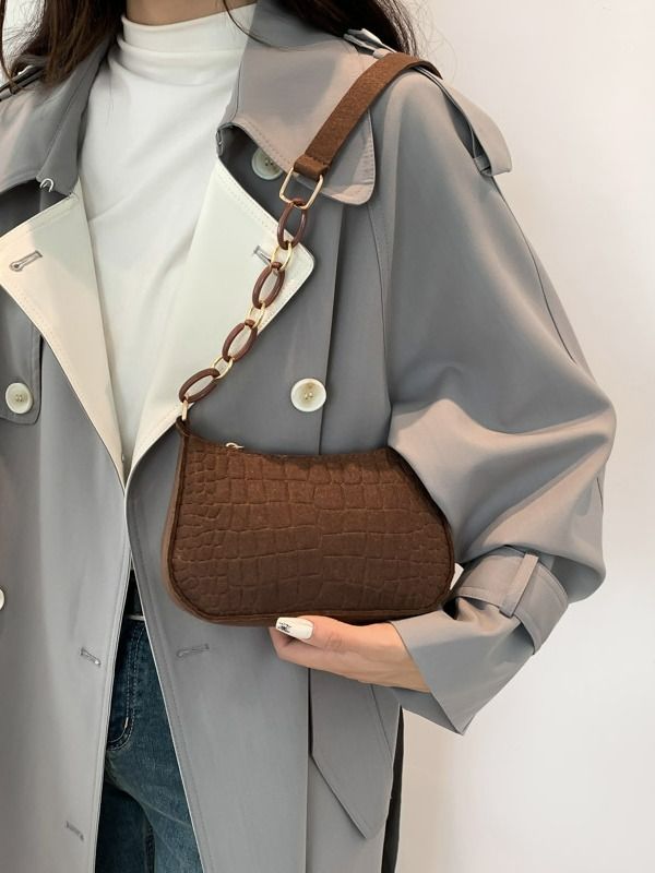 Lady Felt Armpit Design Luxury Tote Released Fashion Ladies Handbag Under Crescent Small Square Bag