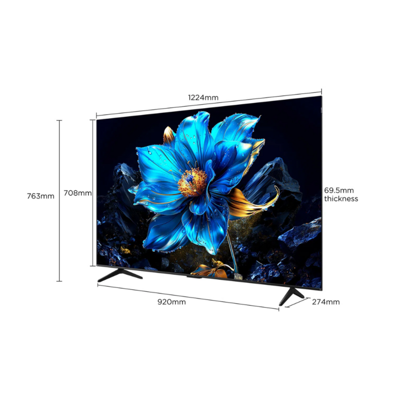 TCL 55 Inch QLED 4K Smart TV with Dolby Atmos and Google TV