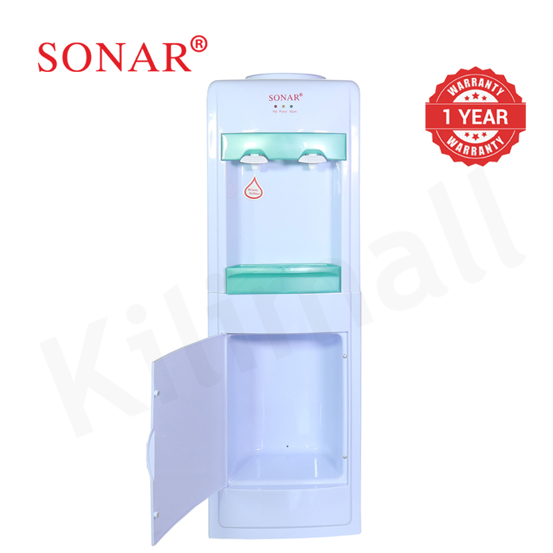 Sonar Top Loading Hot and Normal Standing Water Dispenser with Storage Cabinet Energy Saving Hot and Warm Water Dispenser SR-C3