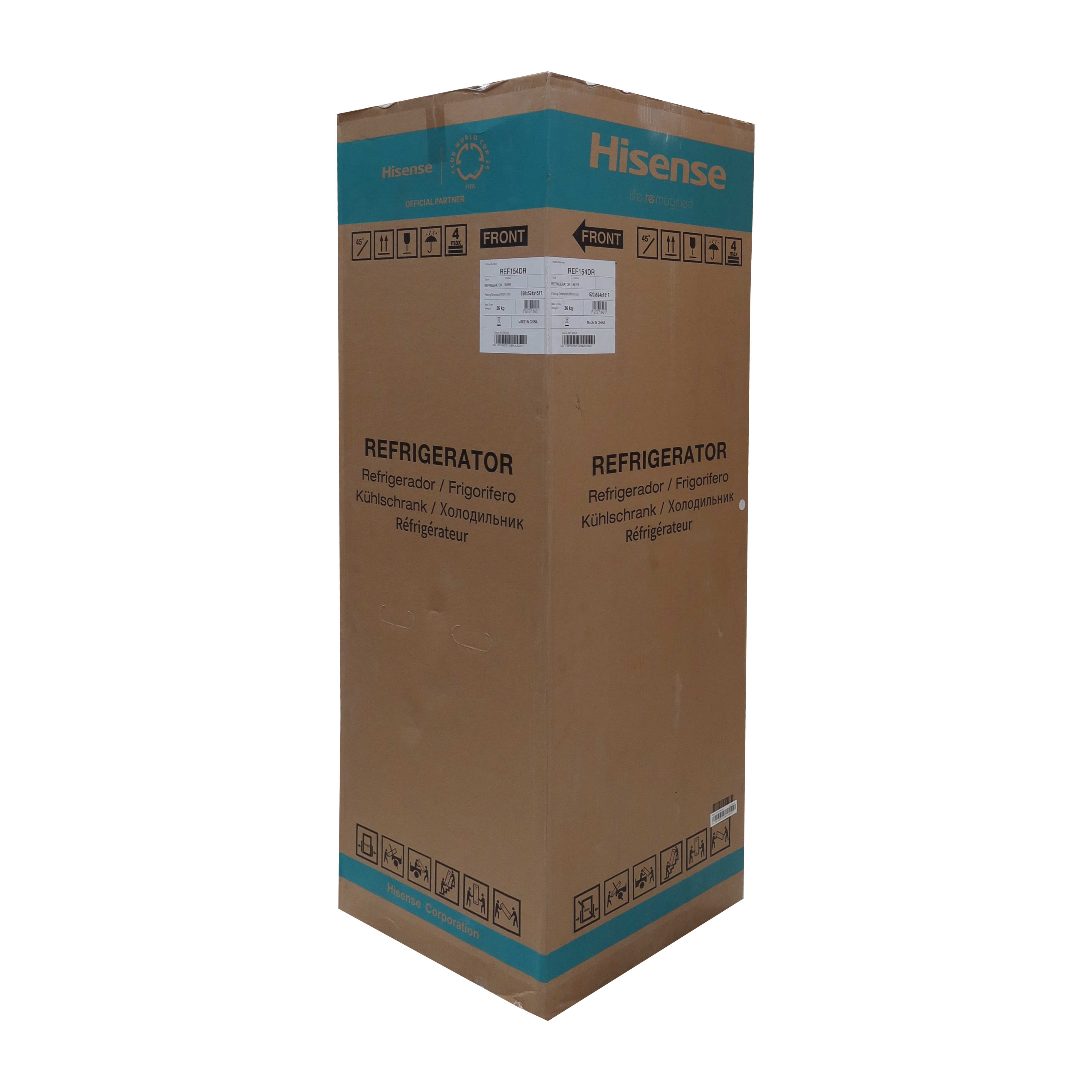 Hisense 154L  fridge double door fridges and Freezers  Refrigerator with LED Light Fridge  REF154DR