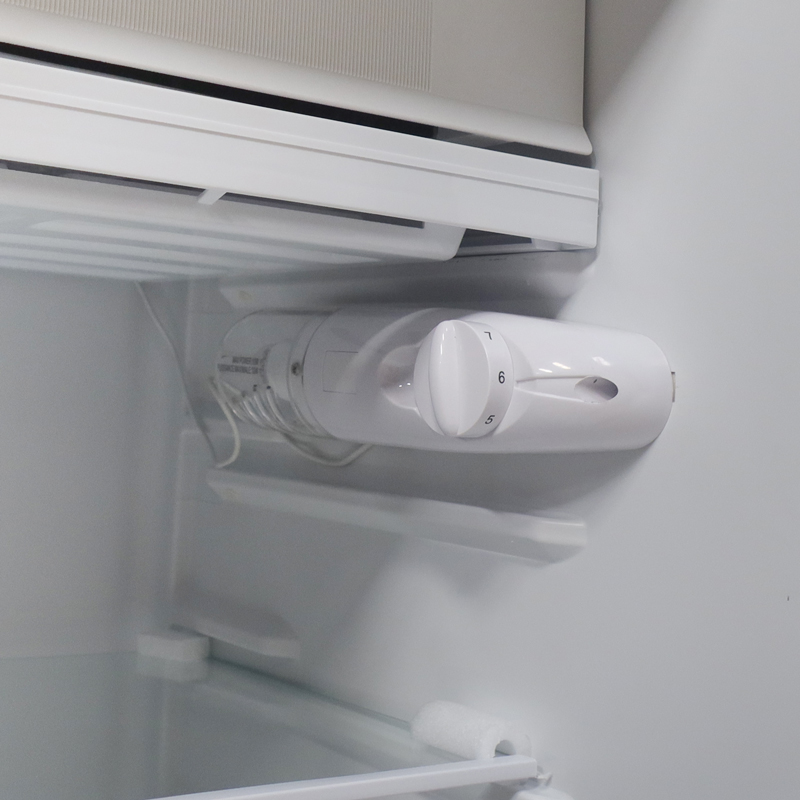 ECOMAX 90L Fridge Single Door BCD-90 Mechanical Temperature Control Glass Storage Shelf Lock and Keys Energy Saving Compact Household Refrigerator