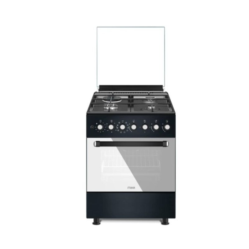 MIKA 60cm x 60cm Standing Cooker Air Fry Oven Platinum Grey