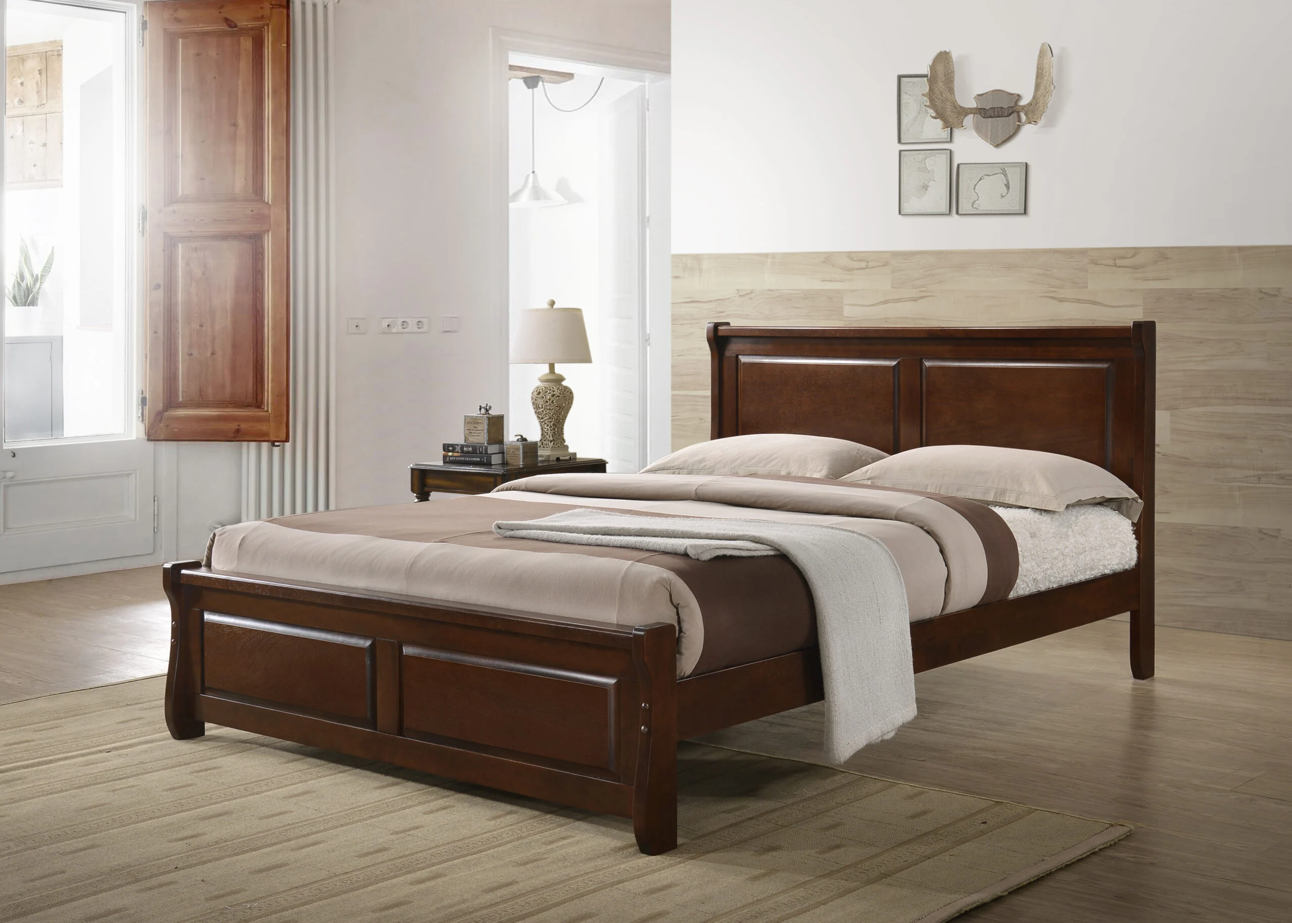 Shawburn Double Bed – Wooden Frame