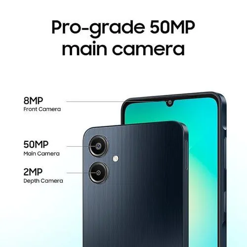 [New Arrival] Samsung Galaxy A06 64GB +4GB RAM 50MP Camera +8MP 6.7" 90Hz MTK Helio G85 (12nm) 5000mAh BATTERY 25W Type-C Charge Android 14 Smart Phones Side Fingerprint Unlock SMARTPHONE+FREE GIFTS